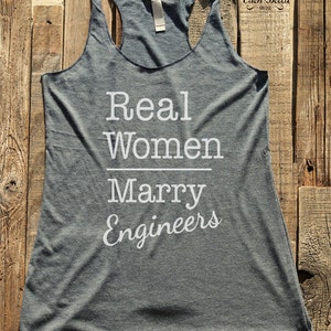 Engineer fun humor shirt -  (Request for other career/occupations)  - workout tank top - choose colors - Soft Tri-Blend Racerback Tank