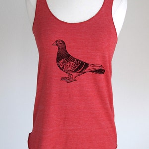 Bird 31 Pigeon Shirt  Soft Tri-Blend Racerback Tank