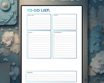 Minimalist To-Do List | Printable Task List | Simple Planner Insert