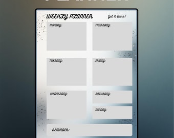 Minimalist Weekly Planner Printable | Portrait Layout (PDF)