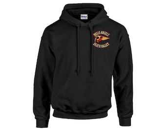 Hells Angels - Death Valley Men's Pullover Hoodie Gildan 18500 Double Side DTG Printed