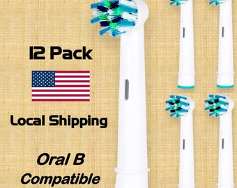 12 Pack Oral B Electric Replacement Head  (Oral-B Compatible)