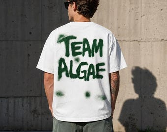 Team Algae PNG, Political Meme Graffiti Design, Funny Spray Paint Typography, Viral Political Humor Shirt PNG, Instant Download