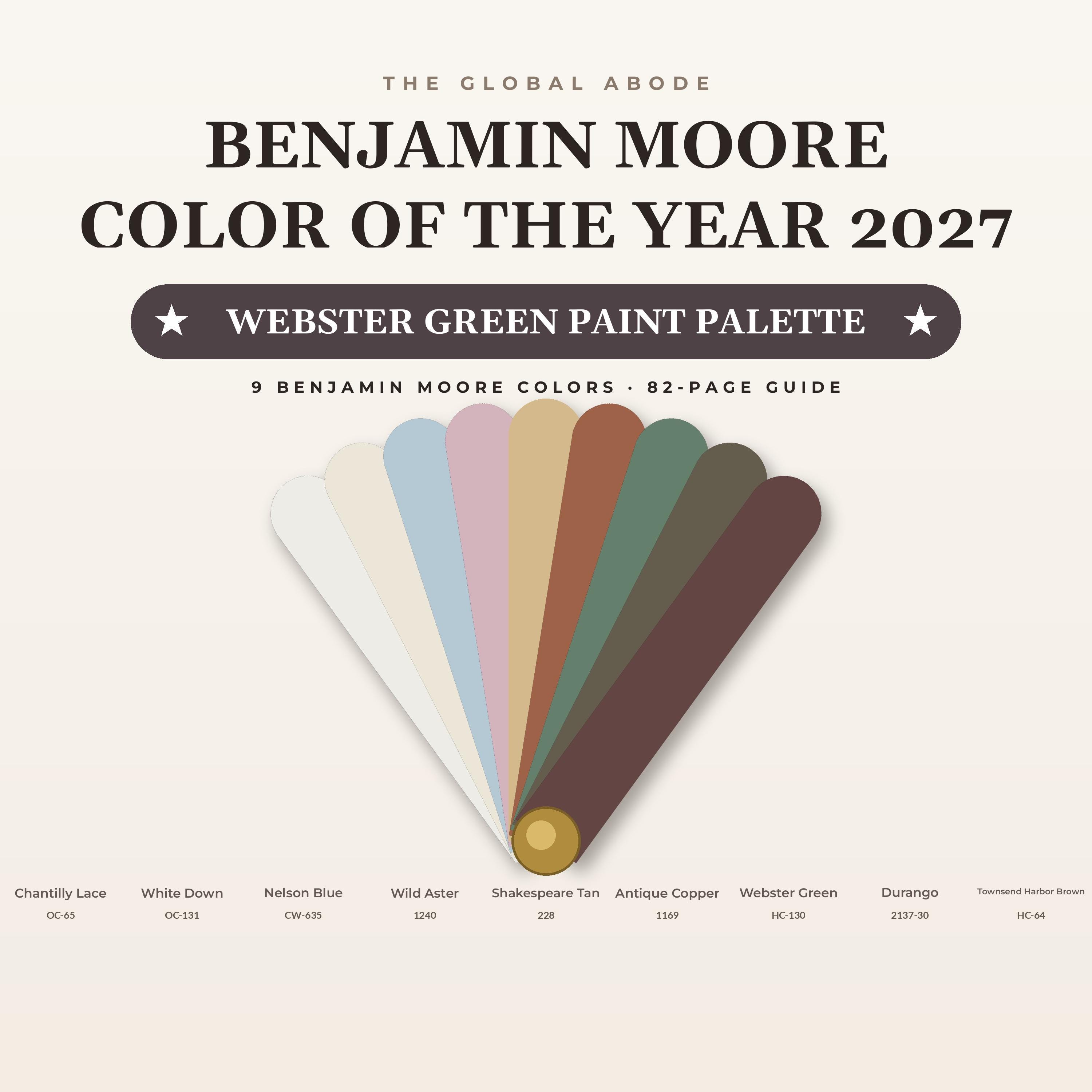 Webster Green Paint Palette