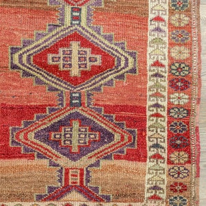 Rustic Ethnic Kitchen Rug, Pastel Aztec Diamond Long Runner, Vintage ...