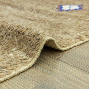 Tapis de chambre à coucher tulu turc tissé à la main 3,4 x 5,9 pi - Décoration tribale bohème en laine et mohair à poils longs image 14