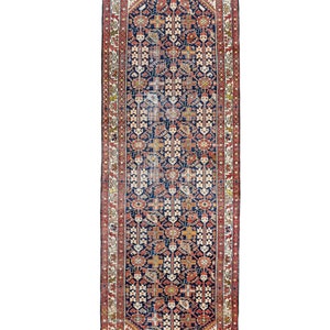 Vintage Turkish Hallway Rug - Handmade Oushak in Rich Colors - Persian Style 3.5x11.9 ft Runner - Rustic Kitchen Decor - Unique Home Gift