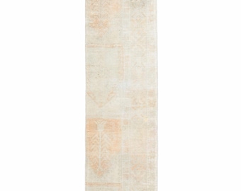 Burnt Orange Vintage Runner Rug 2x10 – Farmhouse Hallway Decor