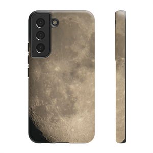 Estuches resistentes con foto de la luna / Luna gibosa creciente / Carcasa de policarbonato, revestimiento de TPU / Android + iPhone imagen 12