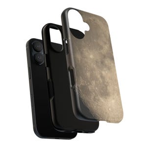 Estuches resistentes con foto de la luna / Luna gibosa creciente / Carcasa de policarbonato, revestimiento de TPU / Android + iPhone imagen 8