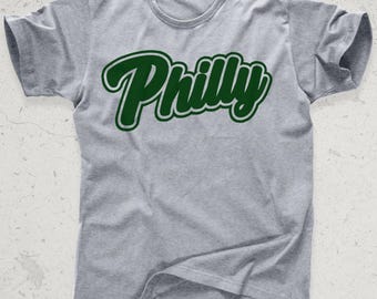 Philly Script Shirt | Philadelphia T | Vintage Philly T-Shirt | Retro Philadelphia Graphic Tee | City Pride Shirt | Sports Script Streetwear