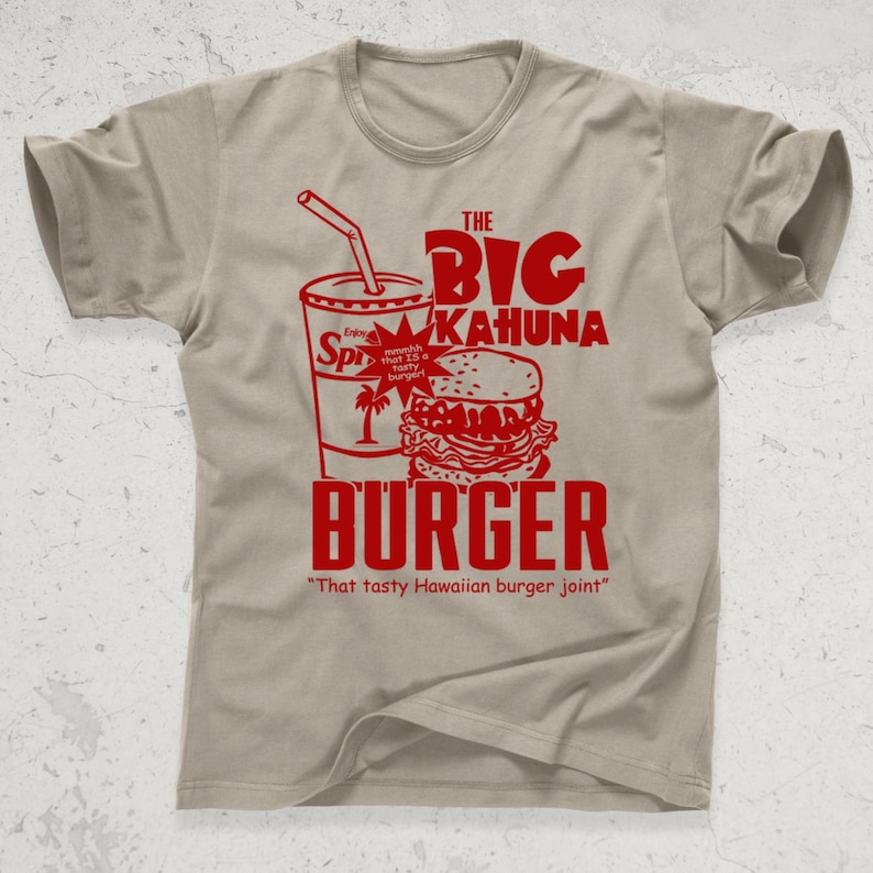 Pulp Fiction 2 unter der Leitung von Quentin Tarantino Michael Jackson Jules Winnfield John Travolta Vincent Vega das Big Kahuna Burger Herren T-Shirt Braun
