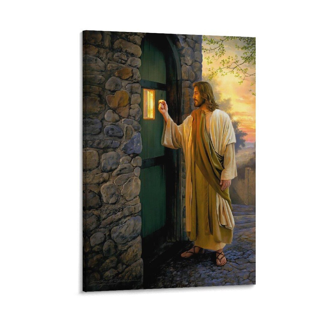 Jesus Christ Canvas Print: Knocking at the Door, Religious Wall Art - Etsy