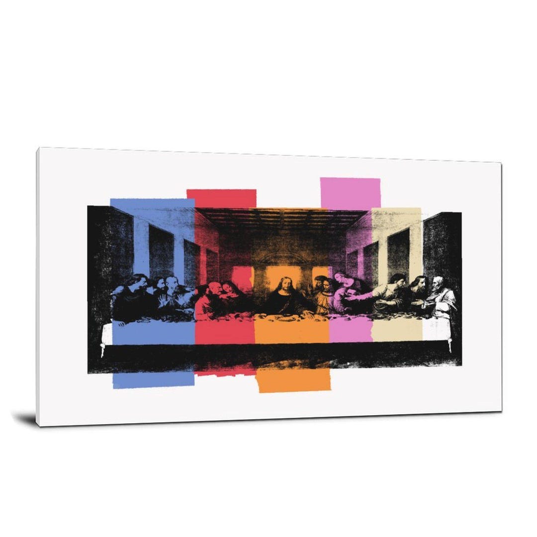 Jesus Christ the Last Supper Canvas Print, Colorful Wall Art - Etsy