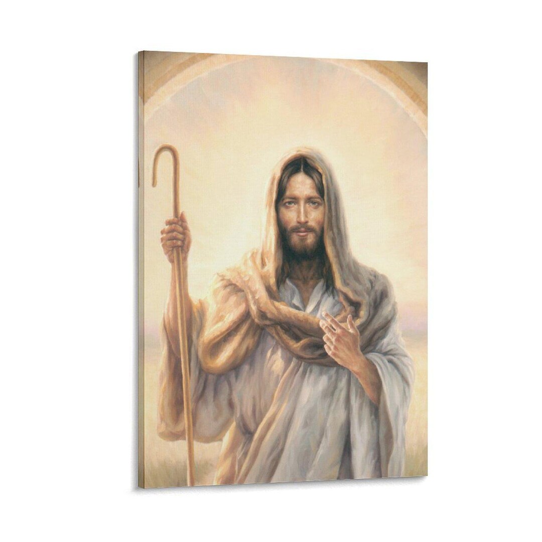 Jesus Christ Knocking at the Door Religious Painting Canvas Wall Art ...