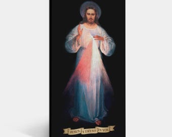 Divine Mercy Jesus Christ Canvas Print, Catholic Wall Art