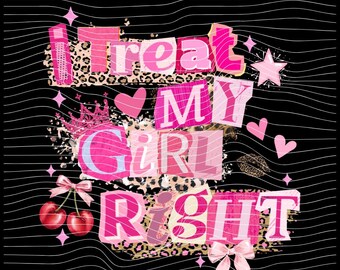 I Treat My Girl Right… PNG SVG: Mostly Funny Boyfriend Girlfriend Humor Couple Joke Sarcastic Relationship Saying png svg Digital Download