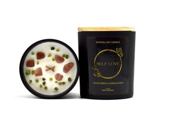 Self Love Crystal Soy Candle
