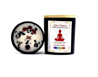 Root Chakra Crystal Soy Candle