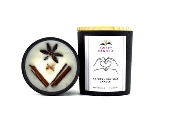 Vanilla Soy Wood Wick Candle