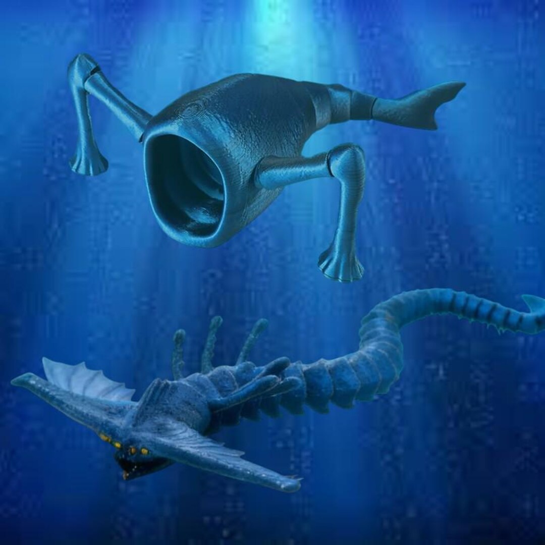 New 3D Printing Under Sea Eater, Bloop Gran Maja Action Figure, Sea ...