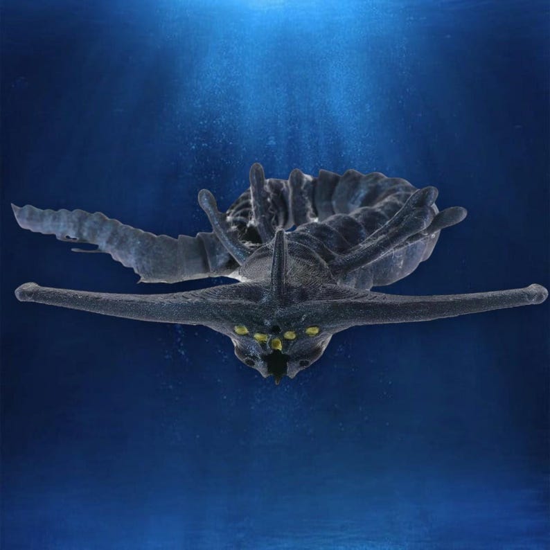 1/4pc 3D Printing Sea Eater Bloop Gran Maja Action Figure Model Toy ...