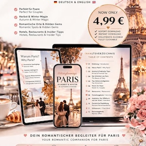 Romantic Paris Travel Guide for Couples  Paris in Autumn & Winter PDF  Hidden Gems  Date Ideas  Hotels  Instant Download