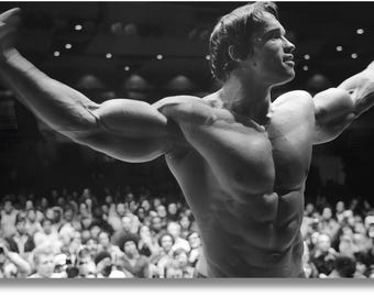 Arnold Schwarzenegger Canvas Poster ArtArnold Schwarzenegger Poster Print Art,Gym Motivation Canvas Print Art,Fitness Room Decor Print Art