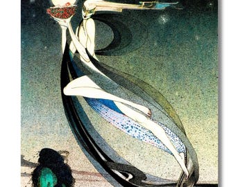 Kay Nielsen Art Print, kay nielsen prints, Kay Nielsen Art Poster, Kay Nielsen Paintings,Kay Nielsen ART DECO, nursery print, nursery poster