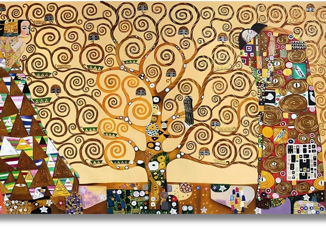 Tree of Life Gustav Klimt Canvas Wall Art/poster Art Reproduction ...