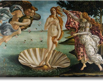 The Birth of Venus Wall Art, Sandro Botticelli Canvas, Woman Wall Art, Birth of Venus, Venus Birth Painting, Canvas Print Botticelli,