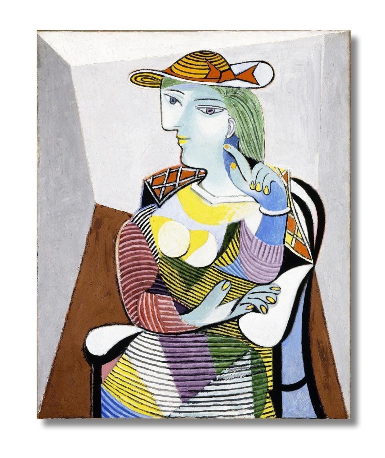 Picasso seated woman - Etsy 日本