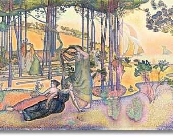 Henri Edmond Cross Art Print | Landscape With Stars 1905-1908