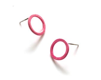 extra kleine Kreis Ohrstecker, Minimalist offene Kreis Ohrringe, runde Ohrstecker, Alltags Schmuck, Chirurgenstahl Ohrstecker
