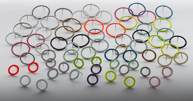 Echo Circle Studs Purple main image 1