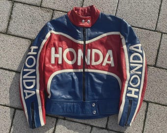 ホンダレーシングバイク用牛革レザージャケット MotoGP 新型ホンダ