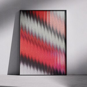 American flag | Distorted USA design | Modern patriotic wall art | Grain effect Americana | Modern digital print