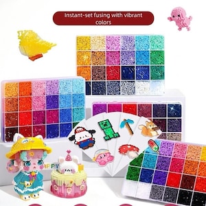 Mini Perler Bead Kit: 2.6mm DIY Craft Set