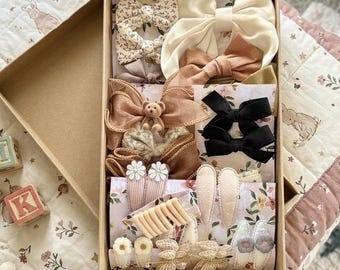 Set van 39 gepersonaliseerde haaraccessoires geschenkdoos