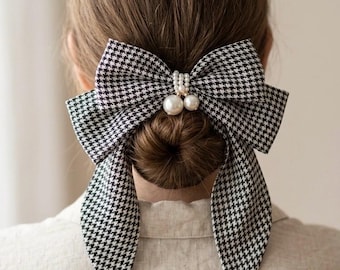 1/2 pinzas para el cabello con lazo de perlas extragrandes