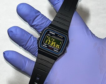 Casio F-91W — Blackout & Yellow Screen Modification | Custom Modified Casio Watch | Classic Edition