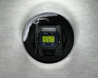 Casio F-91W — Electric Green Screen Modification | Custom Modified Casio Watch | Classic Edition