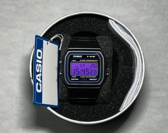 Casio F-91W — Purple Screen Modification | Custom Modified Casio Watch