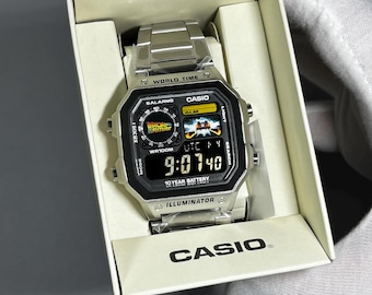 Casio AE-1200WHD — Back to the Future Custom Modification | Handcrafted Dial Design | Modified Casio Watch