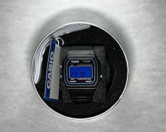 Casio F-91W — Deep Blue Screen Modification | Custom Modified Casio Watch | Classic Edition