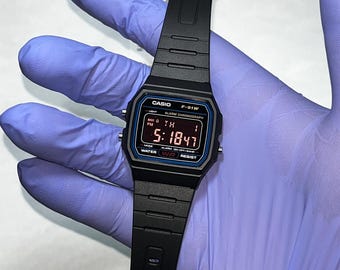 Casio F-91W — Blackout & Dusty Pink Screen Modification | Custom Modified Casio Watch | Classic Edition