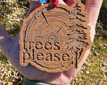 Nature lovers, wood ornament! This Nature lover Christmas tree ornament will be a perfect gift for him or her! Hiking ornament