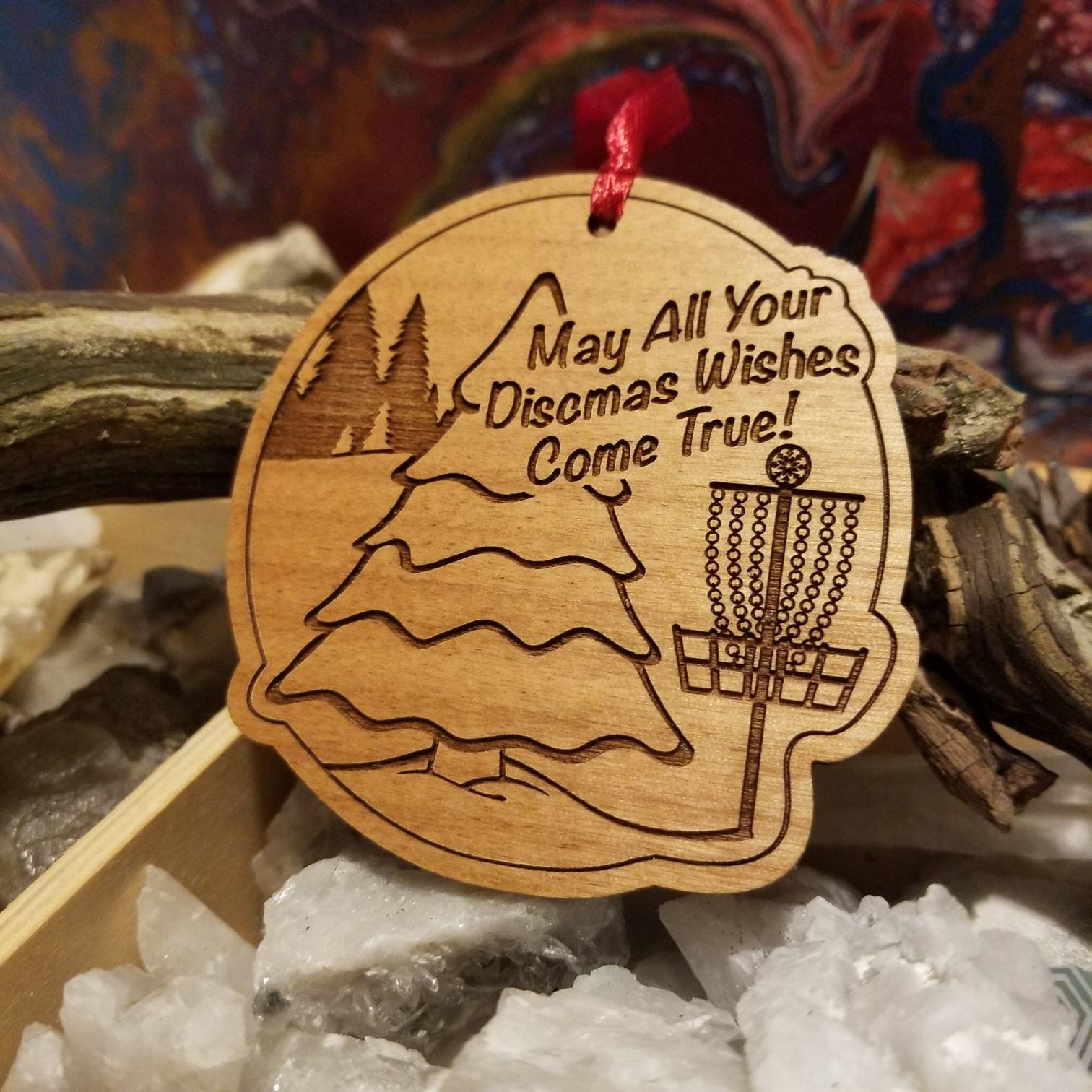 Disc golf Christmas ornament gift for any disc golf lover in Etsy
