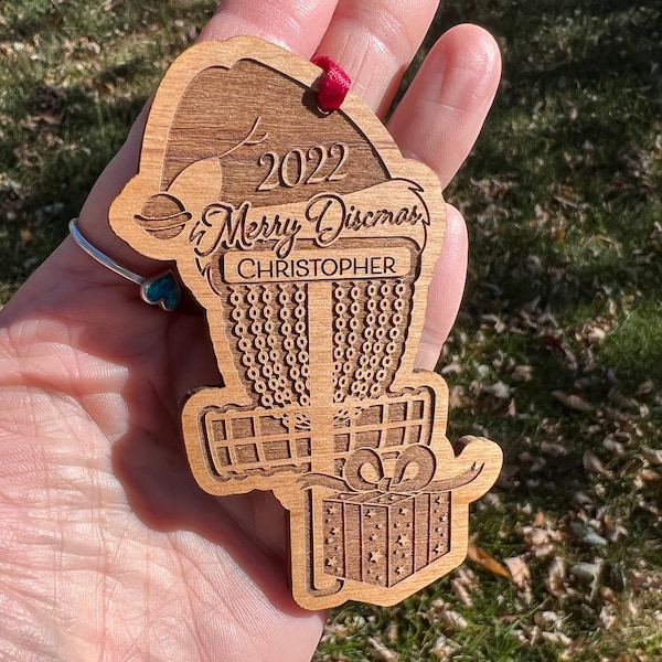 Wood Disc Ornament Etsy