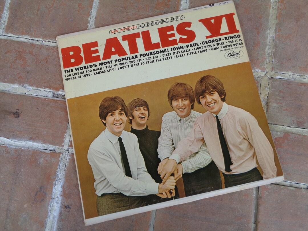 Vintage Beatles VI Vinyl Record Album 1965 Music ST 2358 - Etsy